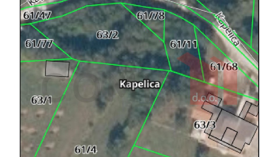 Land, 601 m2, For Sale, Labin - Kapelica